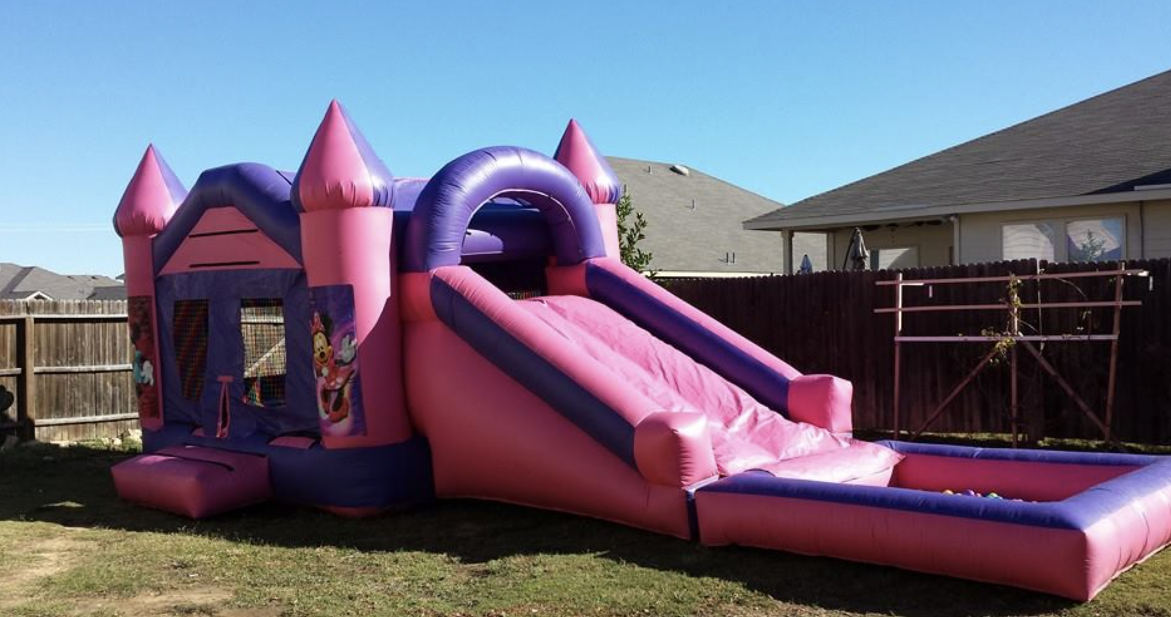 this image shows inflatable dry slides in Lakewood, CO